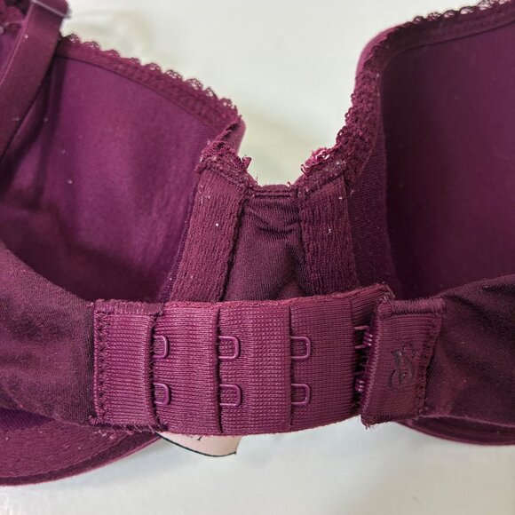 Victoria’s Secret Burgundy Lined Demi Size 32D - Picture 6 of 8